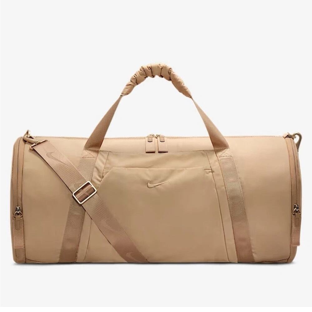 Nike One Duffle Bag Training Travel Sports Gym Bag Tan 35L HV1197-200 NWT - Picture 1 of 4